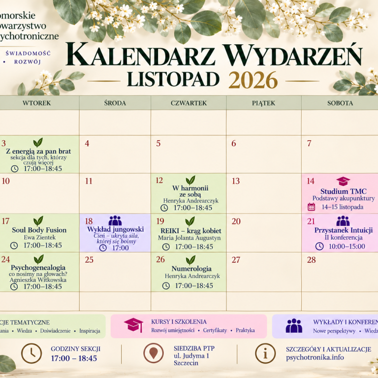 Kalendarz wydarzeń listopad 2026